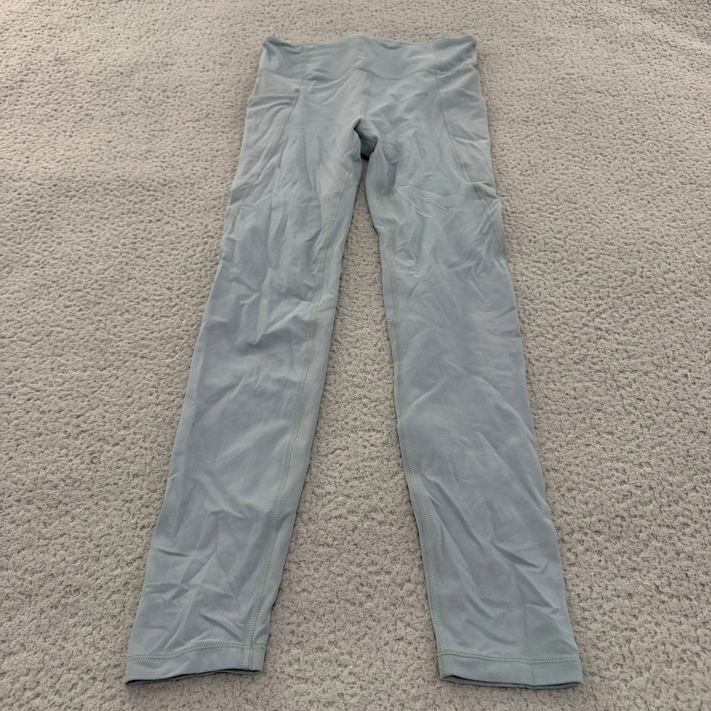 Athleta Girl High Rise Stash Your Treasures Tight Leggings Sage Green XXL 16